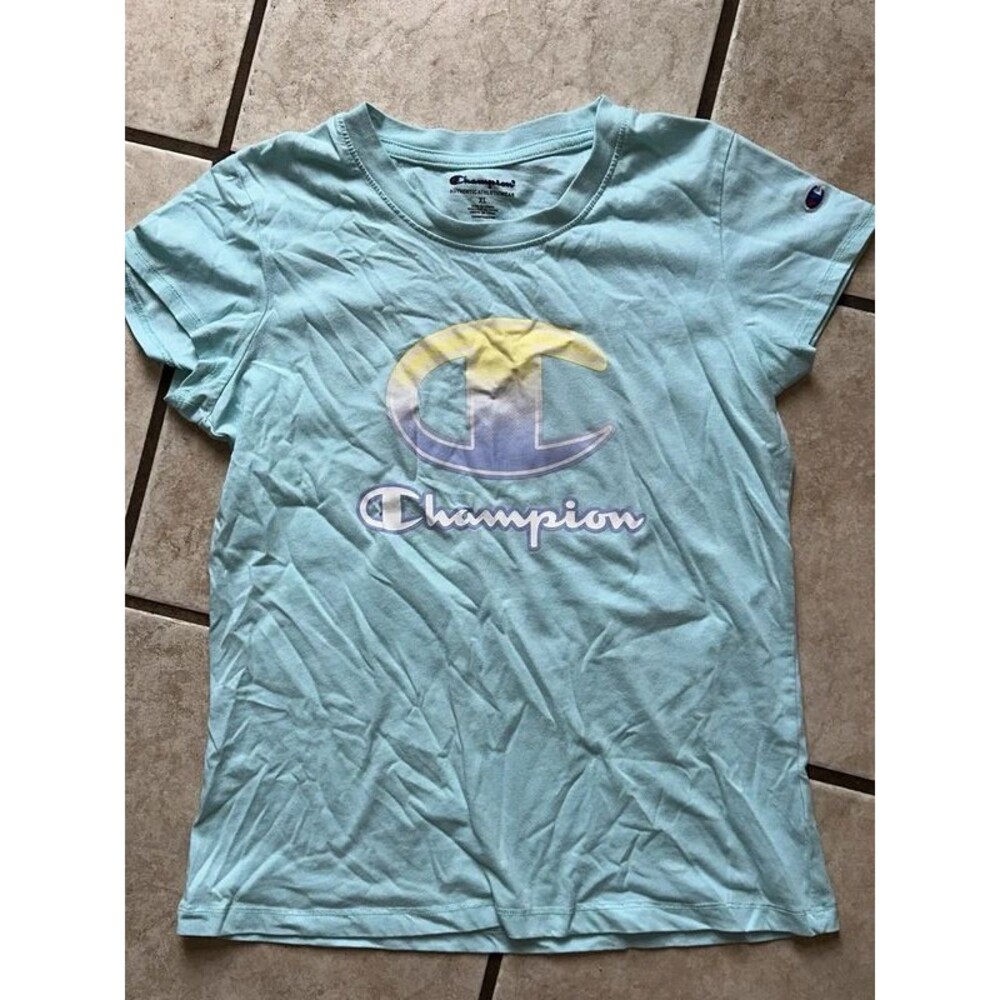 Girls Blue Champion Shirt Size XL